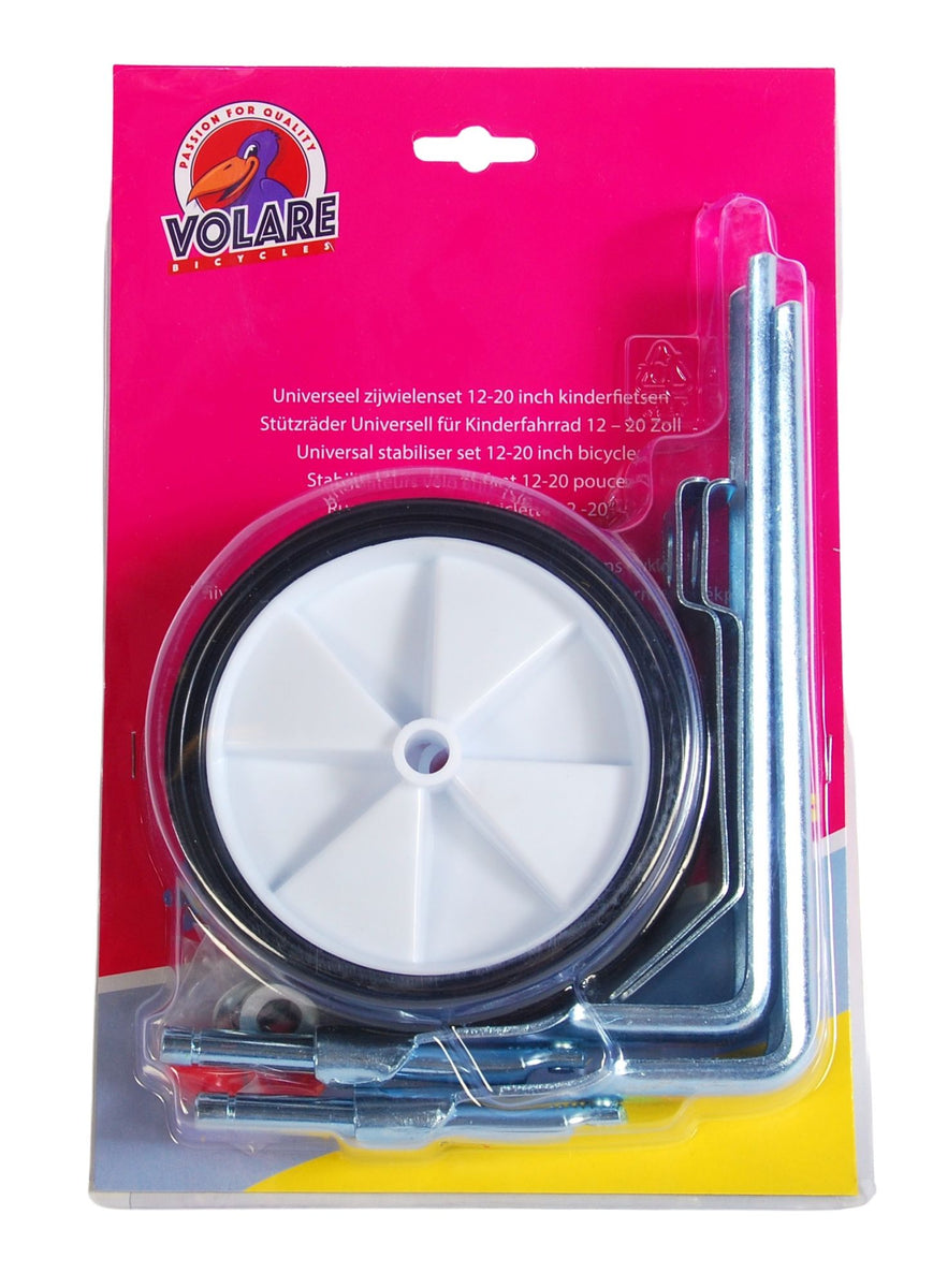 Stabilo/Zijwielen 12-20 Inch Pex Neutraal met Hoeksteun (Stel) - Fi