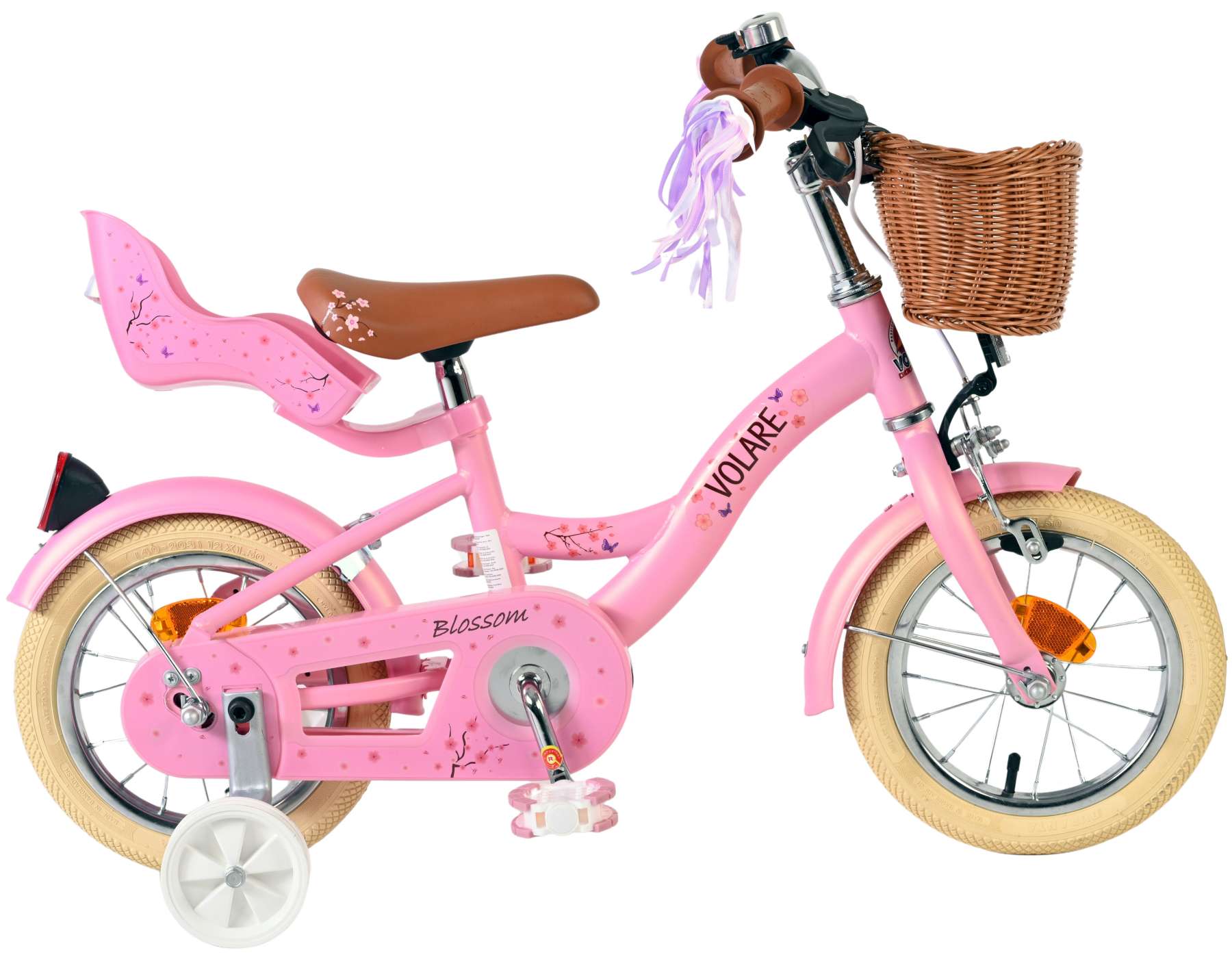 Dino Little Heart 16 Inch 31 cm Meisjes Knijprem Wit/Roze