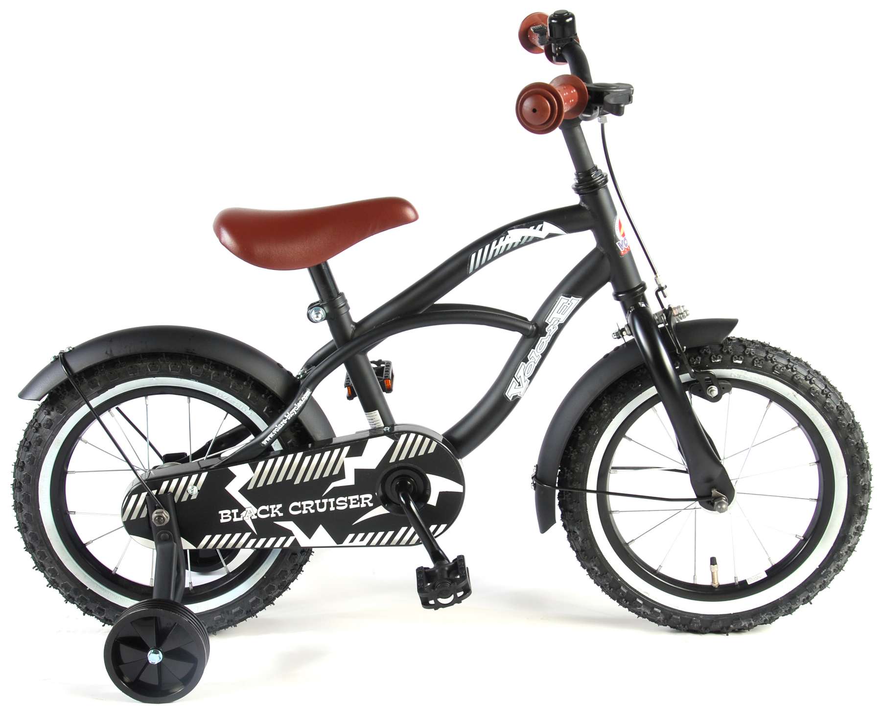 Effectiviteit Volg ons Bestrooi Volare Black Cruiser Kinderfiets - Jongens - 14 inch - Zwart - 95%  afgemonteerd