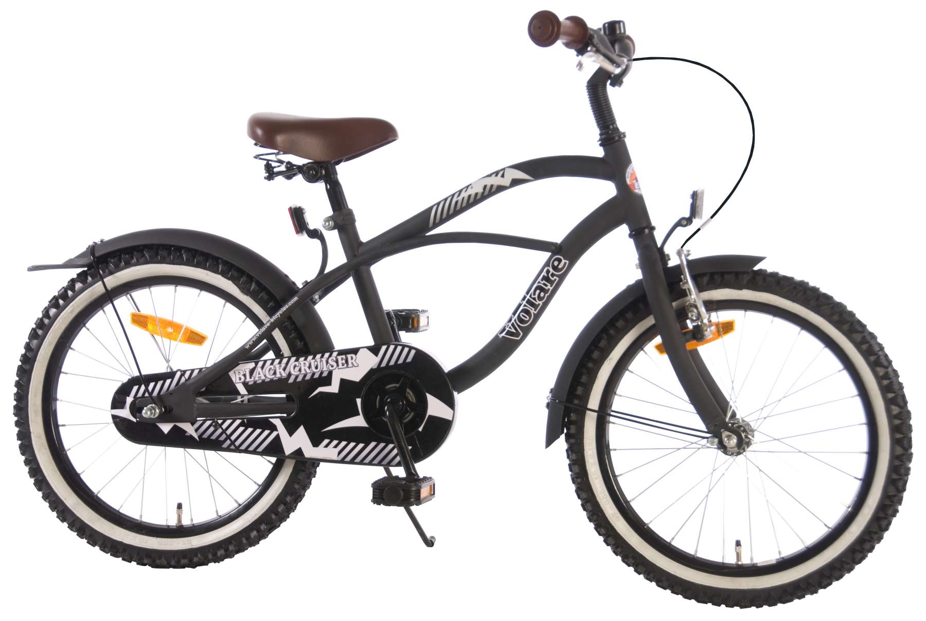 Zonsverduistering fontein radium Volare Black Cruiser 18 inch jongensfiets