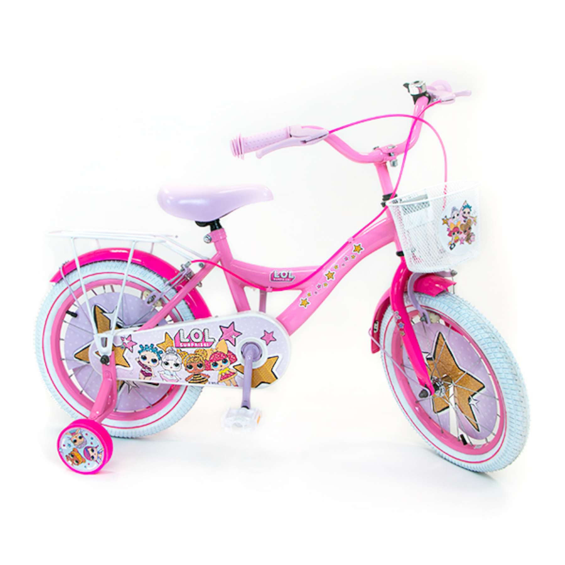 LOL Surprise Kinderfiets - Meisjes - 16 inch - - 2 handremmen