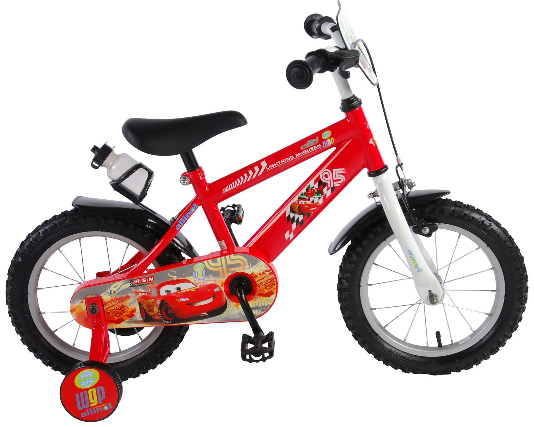 Carry buitenste oneerlijk Disney Cars Kinderfiets - Jongens - 14 inch - Rood