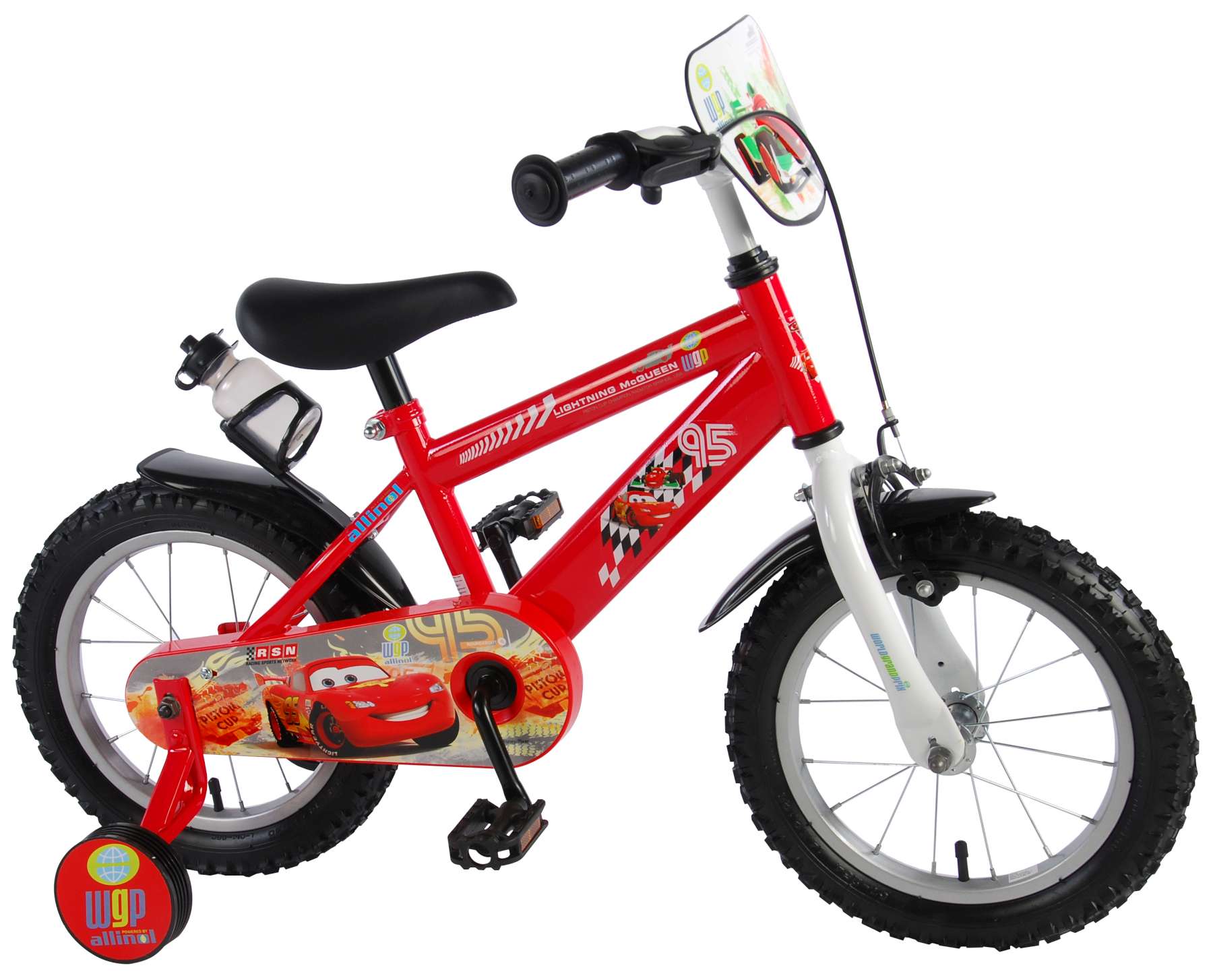 Lijkenhuis Vlucht Grijp Disney Cars Kinderfiets - Jongens - 14 inch - Rood