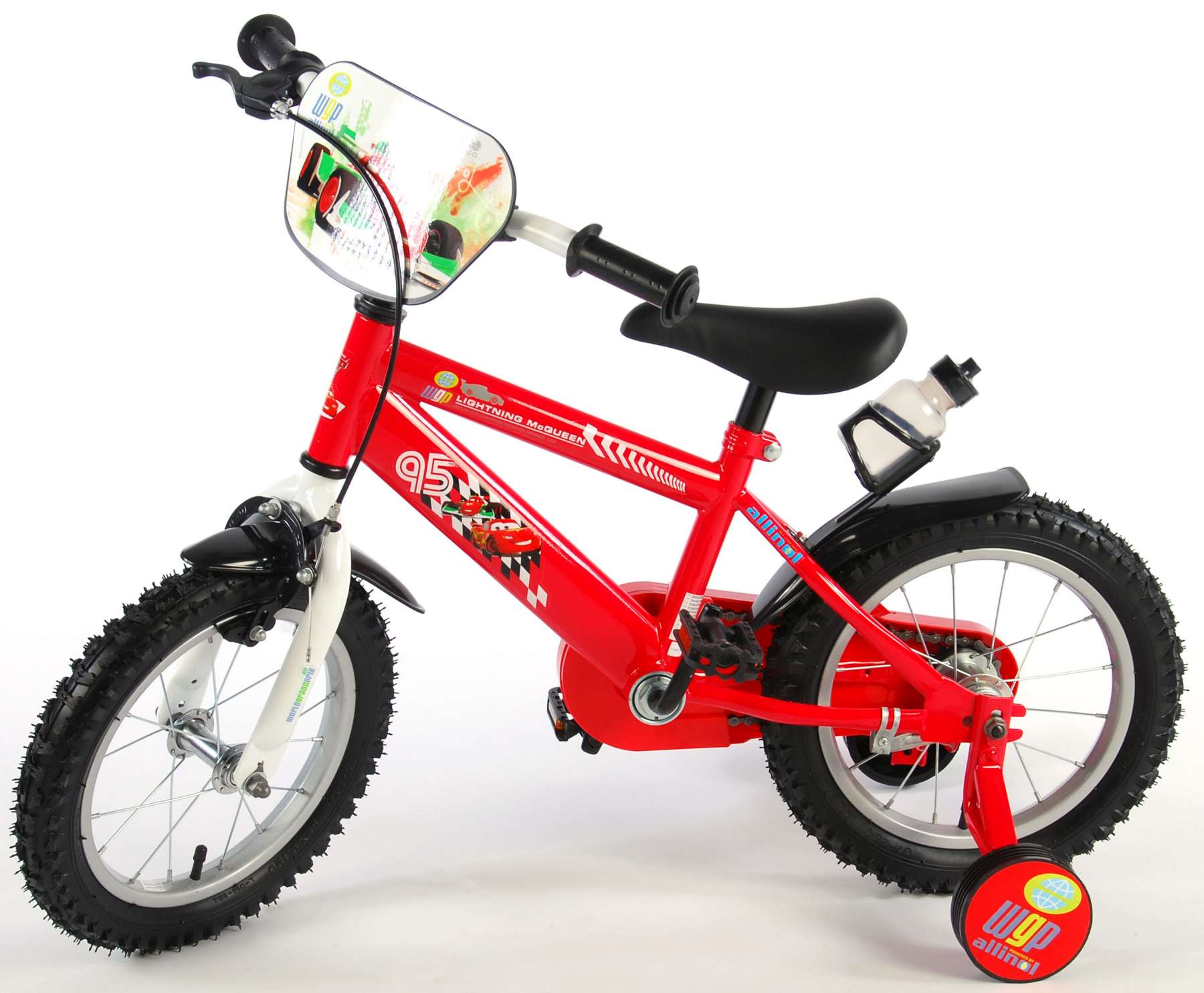 Lijkenhuis Vlucht Grijp Disney Cars Kinderfiets - Jongens - 14 inch - Rood