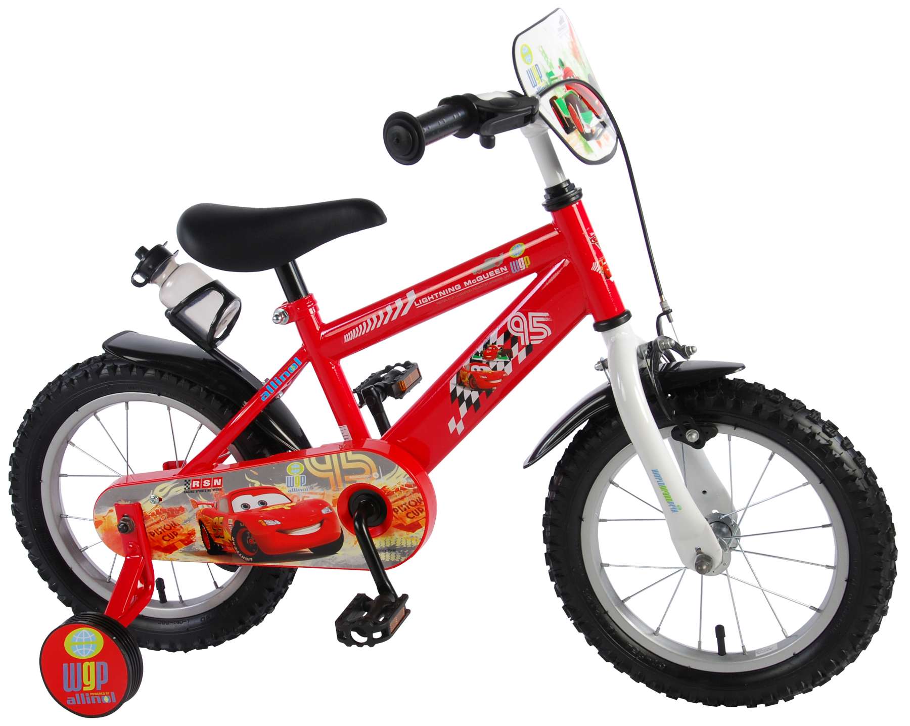 Lijkenhuis Vlucht Grijp Disney Cars Kinderfiets - Jongens - 14 inch - Rood