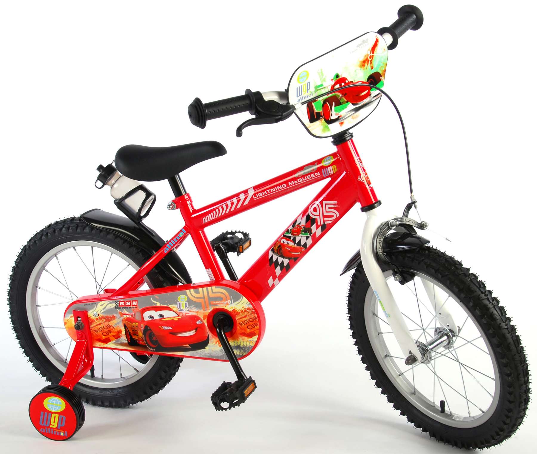 Zakje genezen Aan boord Disney Cars Kinderfiets - Jongens - 16 inch - Rood