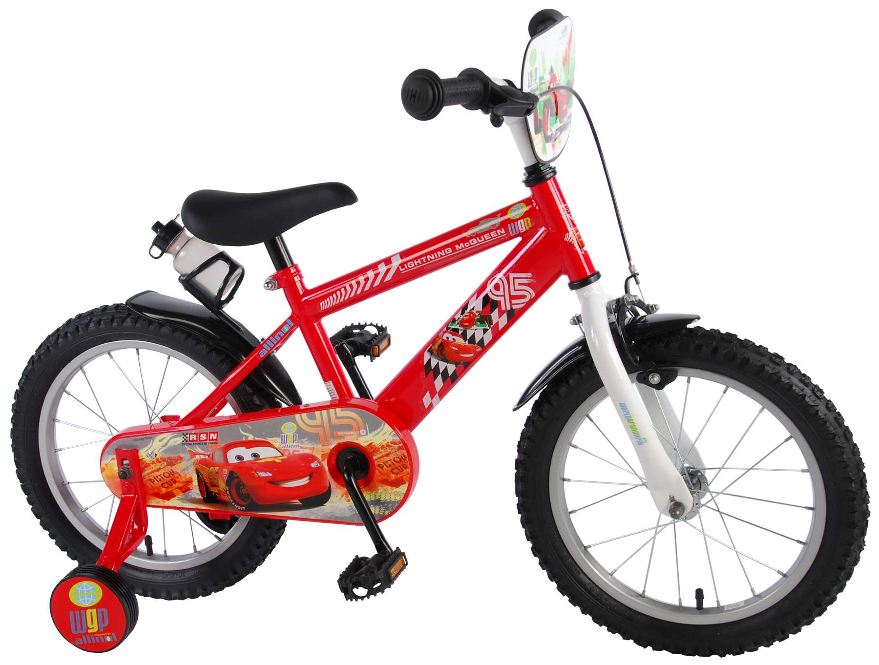 Zakje genezen Aan boord Disney Cars Kinderfiets - Jongens - 16 inch - Rood