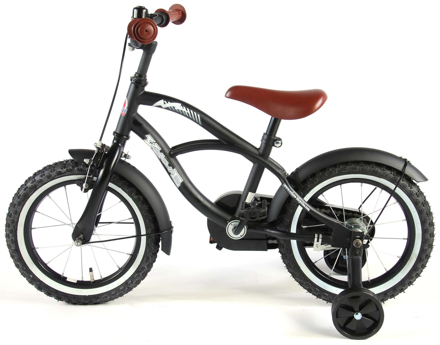 Ondergeschikt oneerlijk salaris Volare Black Cruiser Kinderfiets - Jongens - 14 inch - Zwart - 95%  afgemonteerd