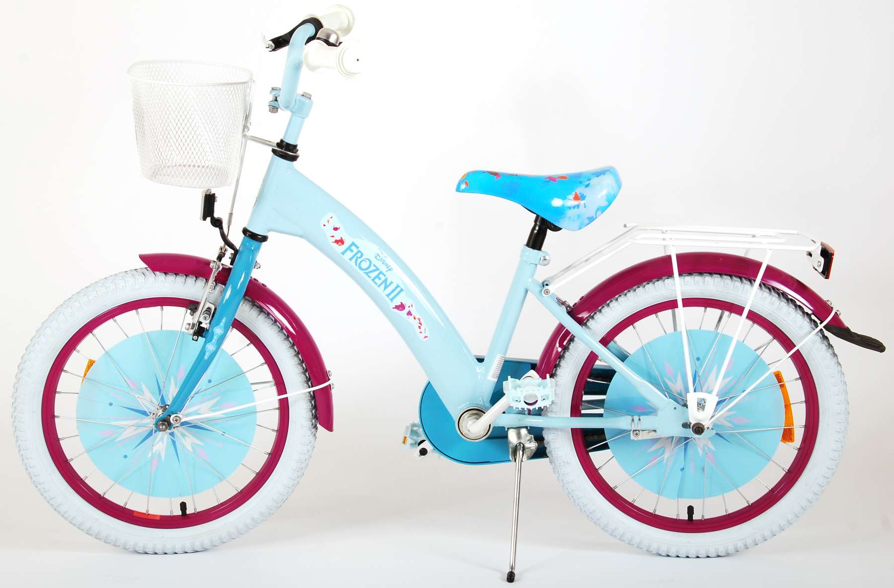 jeans Expertise Ansichtkaart Disney Frozen 2 Kinderfiets - Meisjes - 18 inch - Blauw/Paars - 85%  afgemonteerd