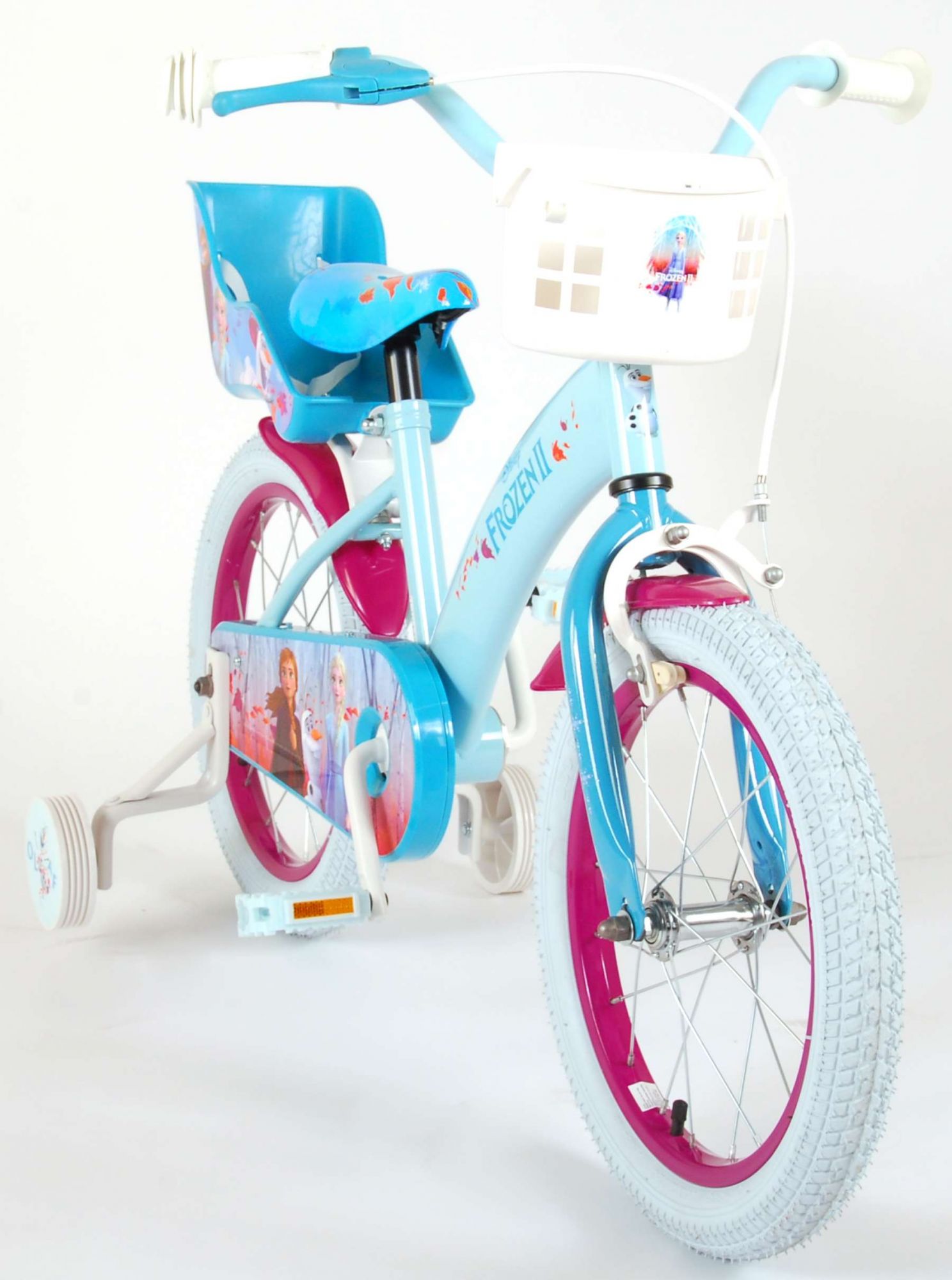 Ontdekking Assimilatie Orkaan Disney Frozen 2 - Kinderfiets - Meisjes - 16 inch - Blauw/Paars - twee  handremmen