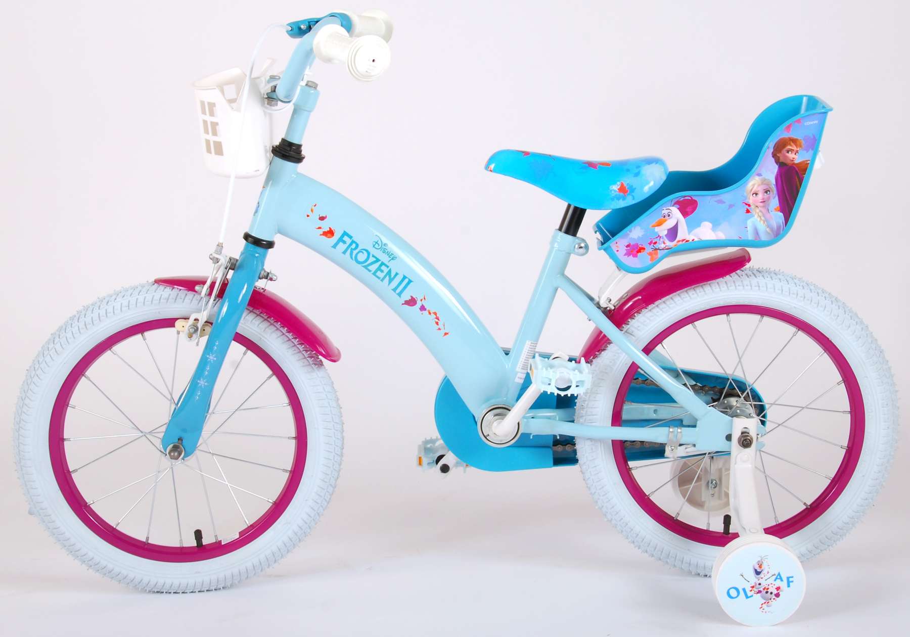 Integratie sectie heldin Disney Frozen 2 - Kinderfiets - Meisjes - 16 inch - Blauw/Paars - twee  handremmen