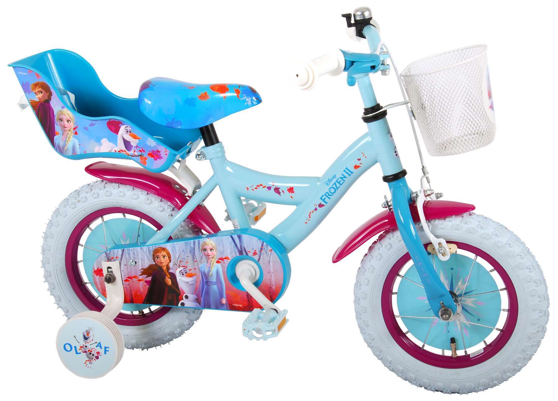 overhandigen Productiecentrum presentatie Disney Frozen 2 Kinderfiets - Meisjes - 12 inch - Blauw/Paars - 95%  afgemonteerd