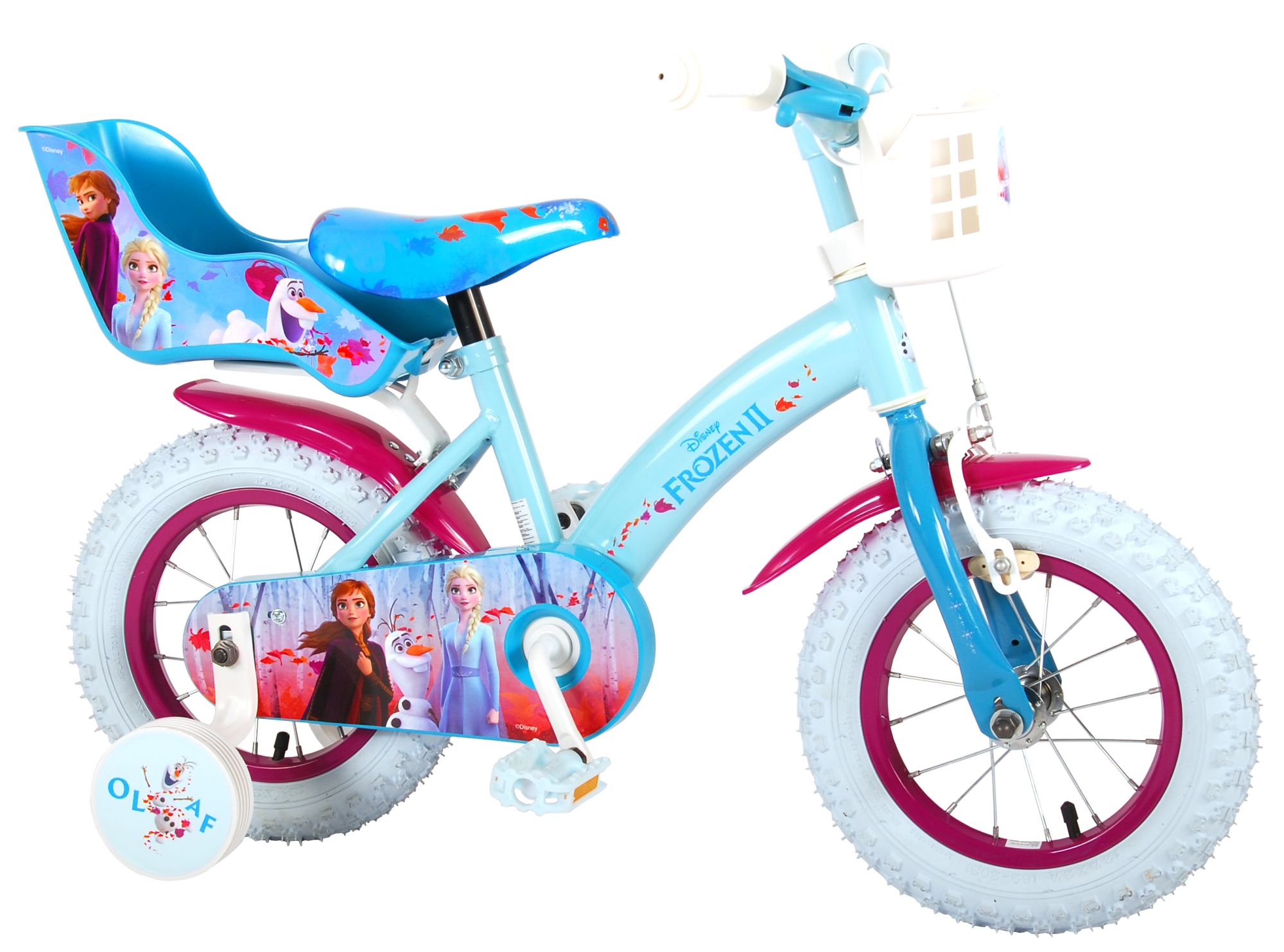 Disney Frozen 2 Kinderfiets - inch - Blauw/Paars