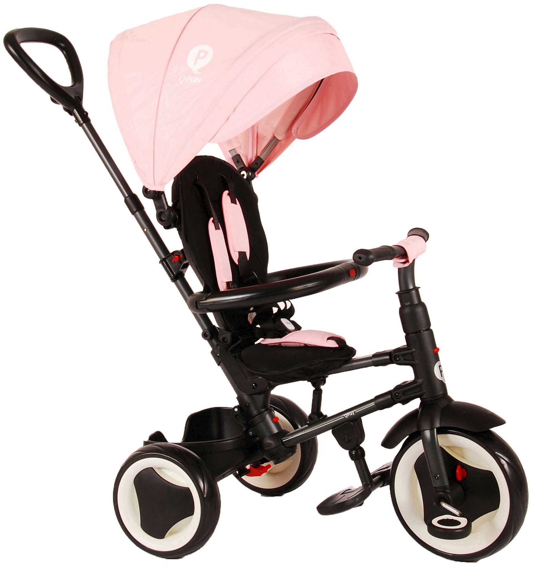 Accommodatie Verbazingwekkend Overdreven QPlay Driewieler Rito 3 in 1 - Meisjes - Roze - Deluxe