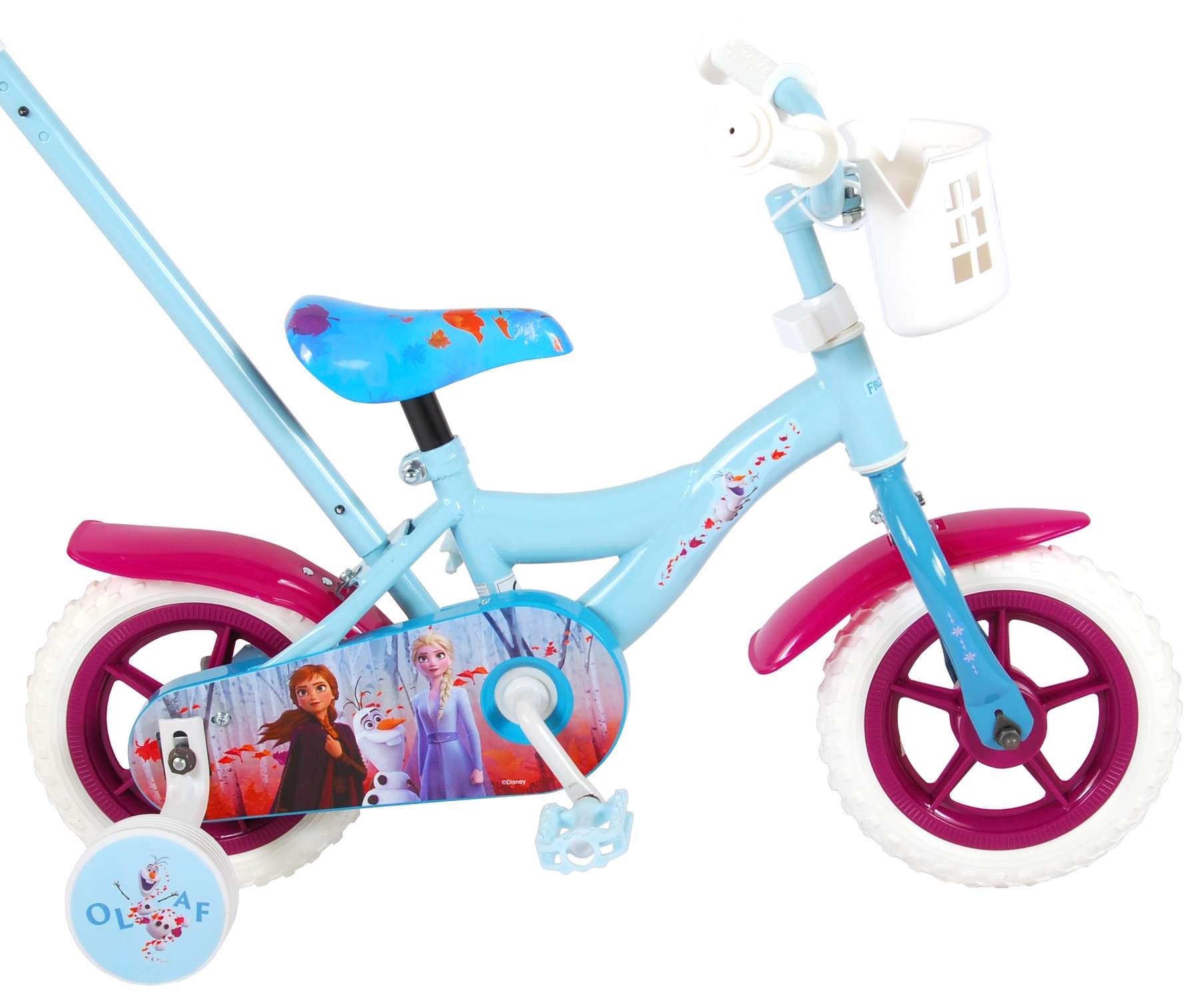 Disney 2 OUTLET Kinderfiets - Meisjes - 10 inch Blauw/Paars