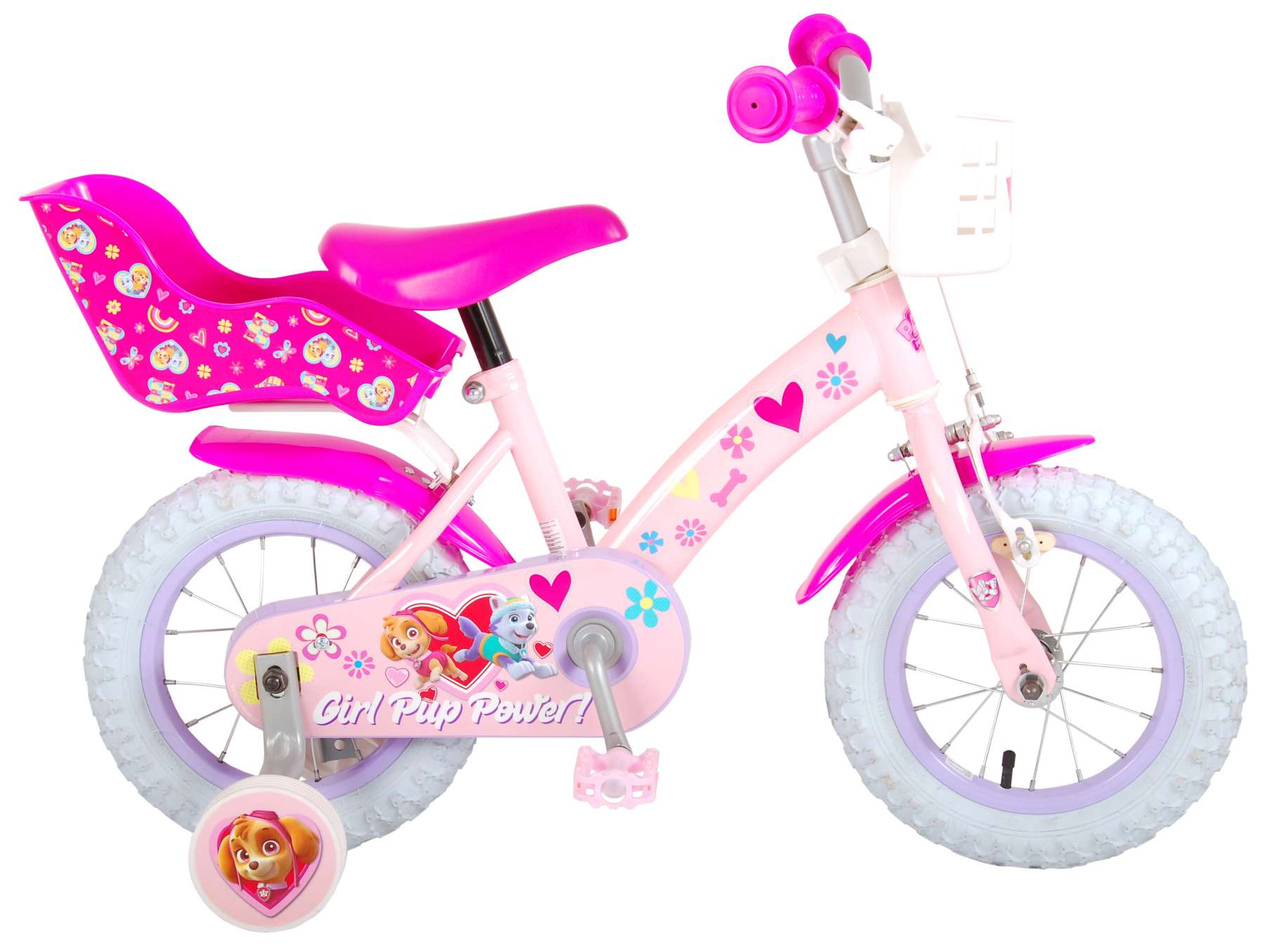 Paw Patrol Kinderfiets - 12 - Roze