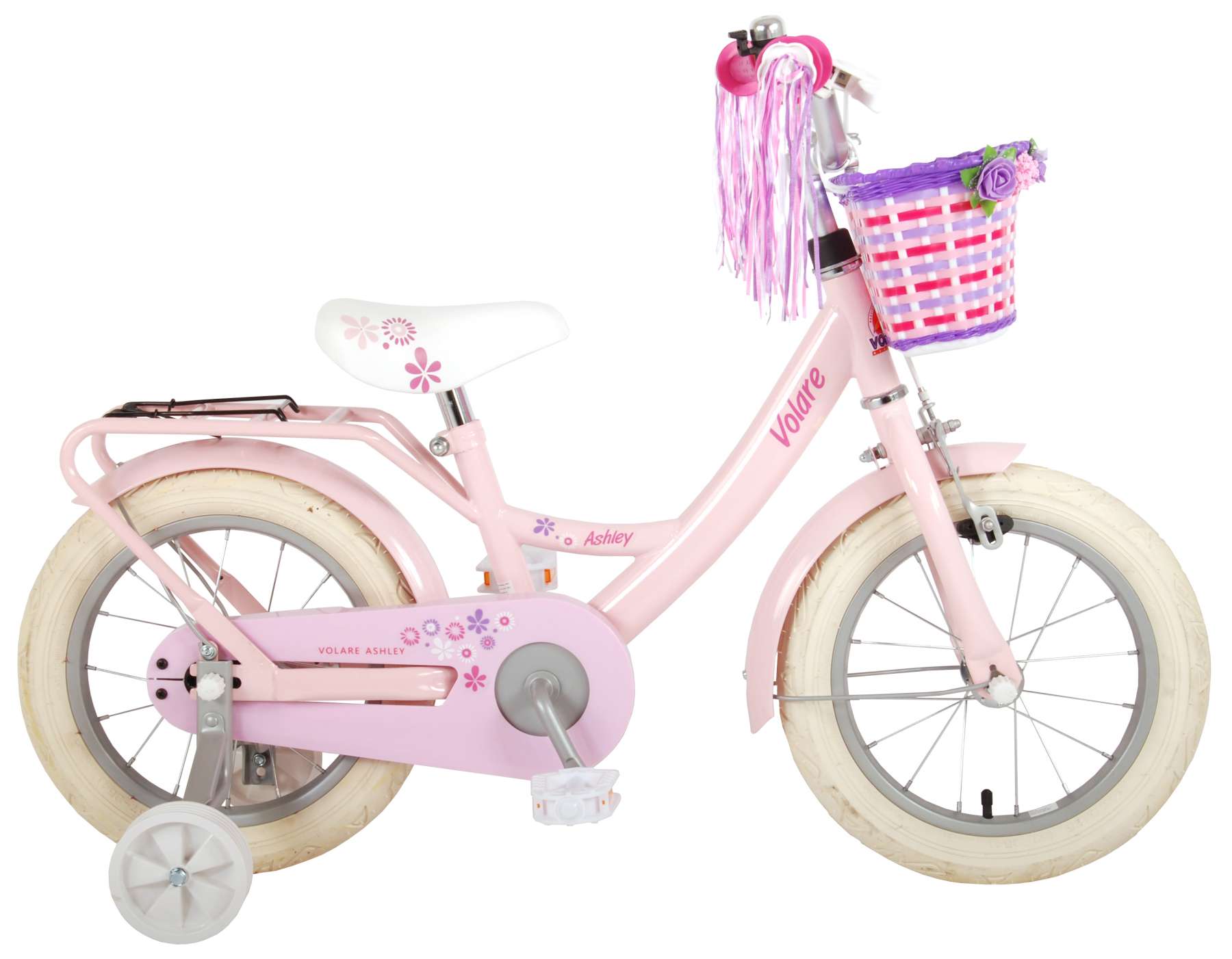 maart Lot Baron Volare Ashley Kinderfiets - Meisjes - 14 inch - Roze - 95% afgemonteerd