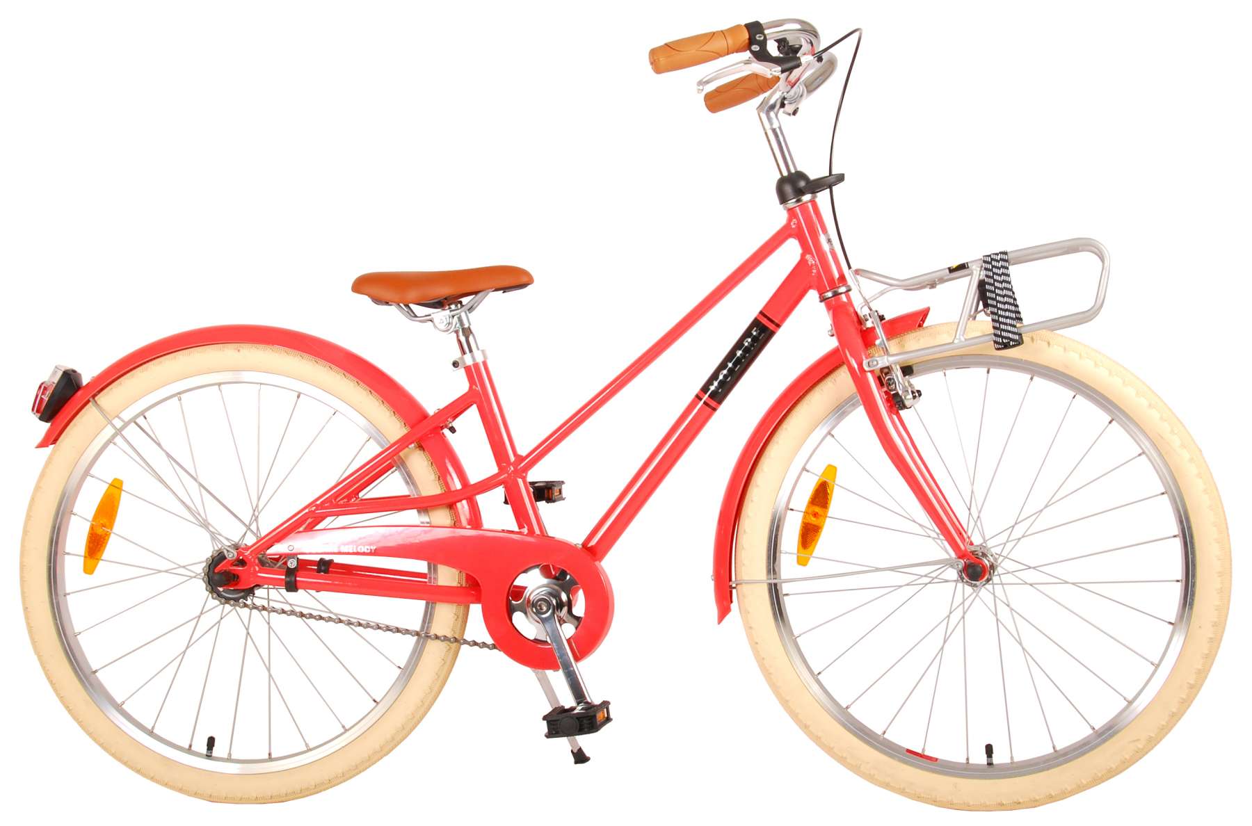 samenzwering 鍔 terug Volare Melody Kinderfiets - Meisjes - 24 inch - Koraal Rood - Prime  Collection