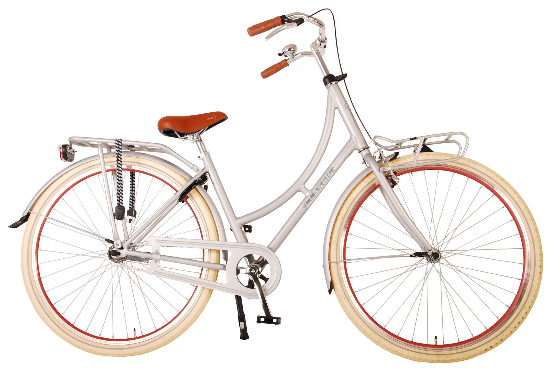 Volare Oma Classic meisjesfiets- 45 centimeter - Zilver