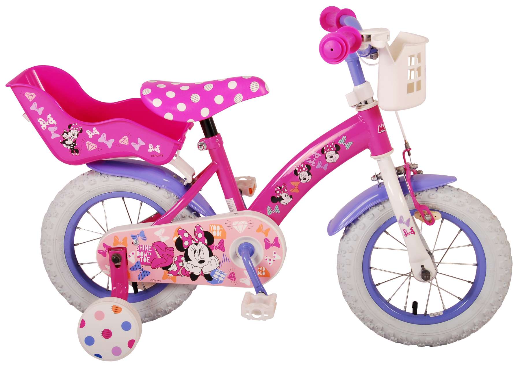 passend vertrouwen bereiken Disney Minnie Cutest Ever! Kinderfiets - Meisjes - 12 inch - Roze