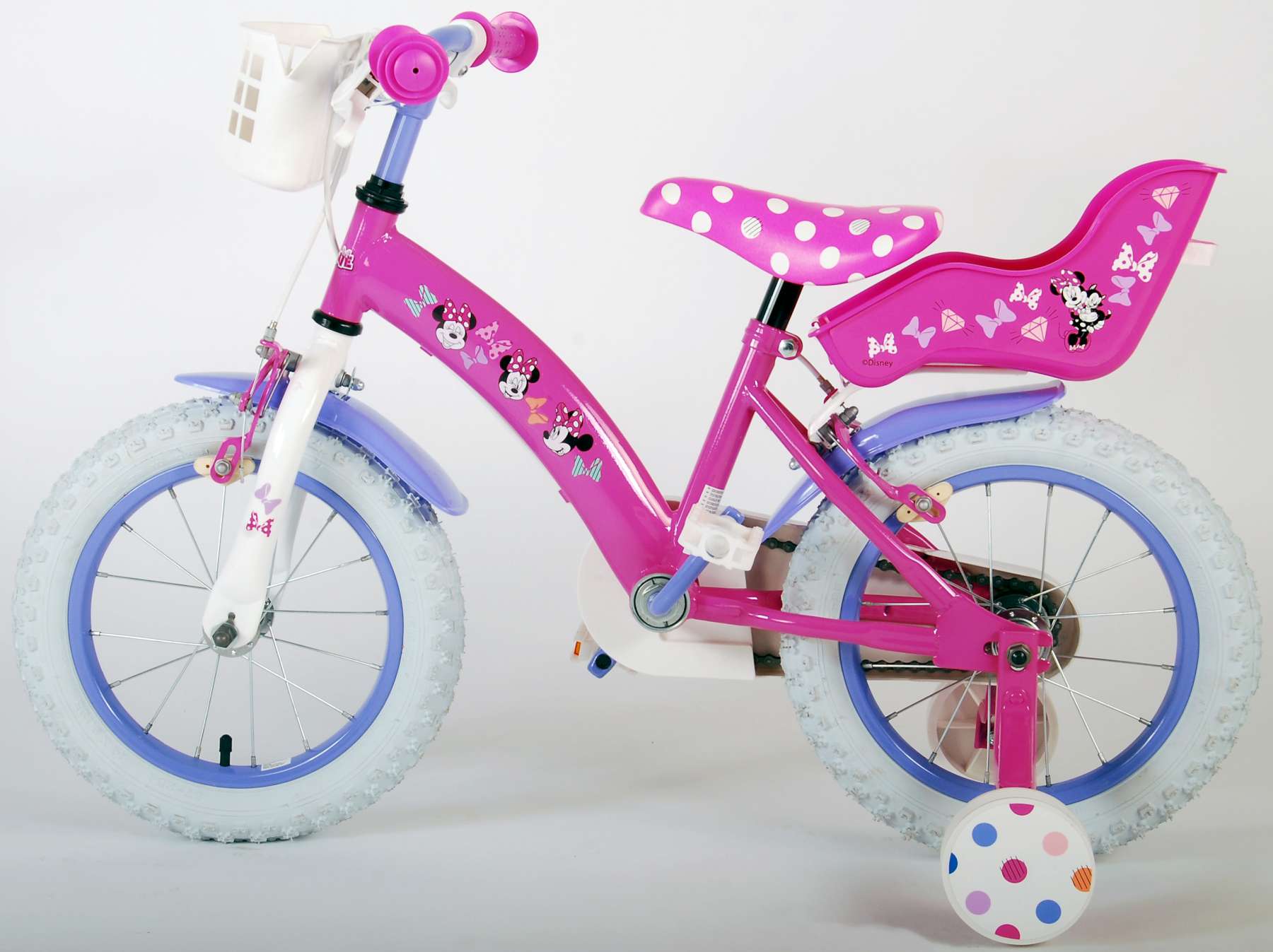 helper vuilnis Onderstrepen Disney Minnie Cutest Ever! - Kinderfiets - Meisjes - 12 inch - Roze - Twee  Handremmen