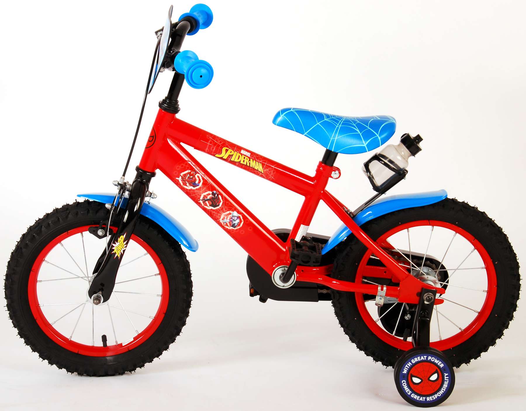 Lezen sarcoom Ga naar het circuit Ultimate Spider-Man Kinderfiets - Jongens - 14 inch - Rood Blauw