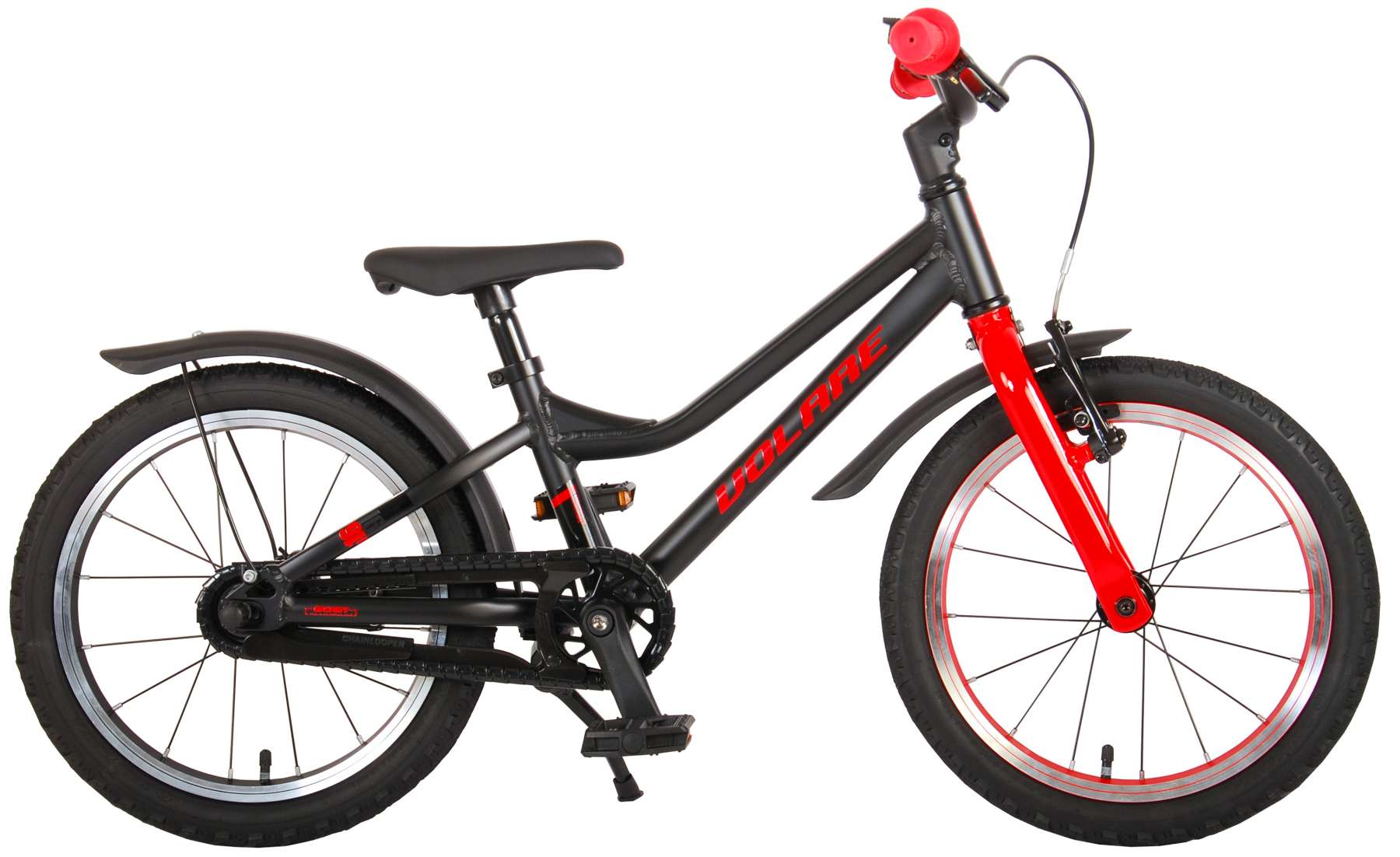 Blaster Kinderfiets Jongens - inch - Zwart Rood - Prime Collection