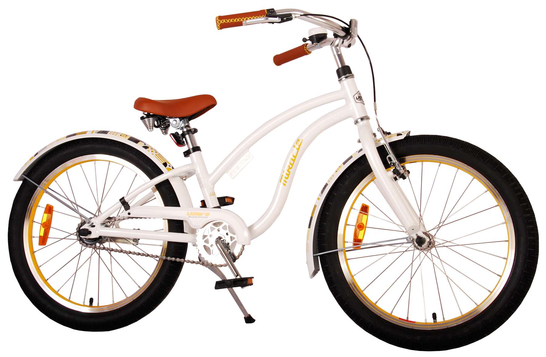 Volare Miracle Cruiser Kinderfiets - Meisjes - 20 inch - Wit - Prime