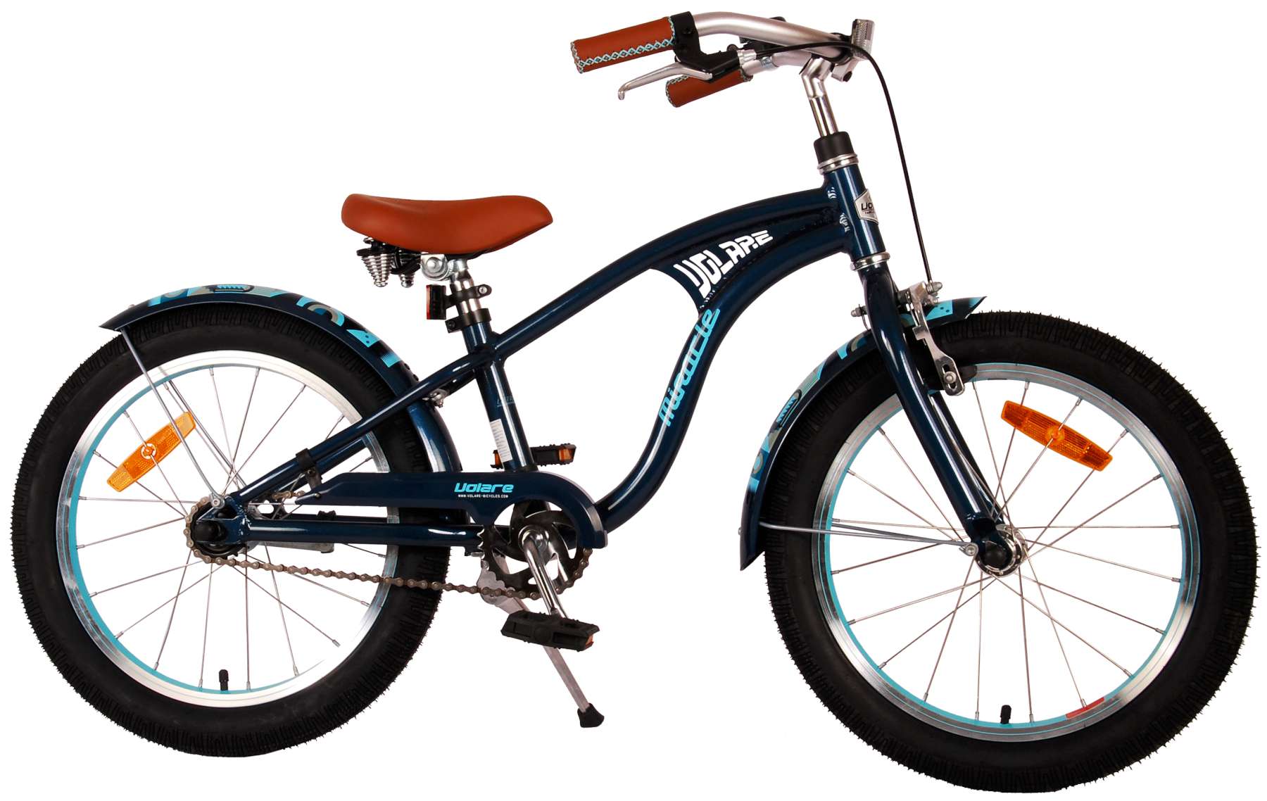 Tijdig afschaffen naaien Volare Miracle Cruiser Kinderfiets - Jongens - 18 inch - Mat Blauw - Prime  Collection