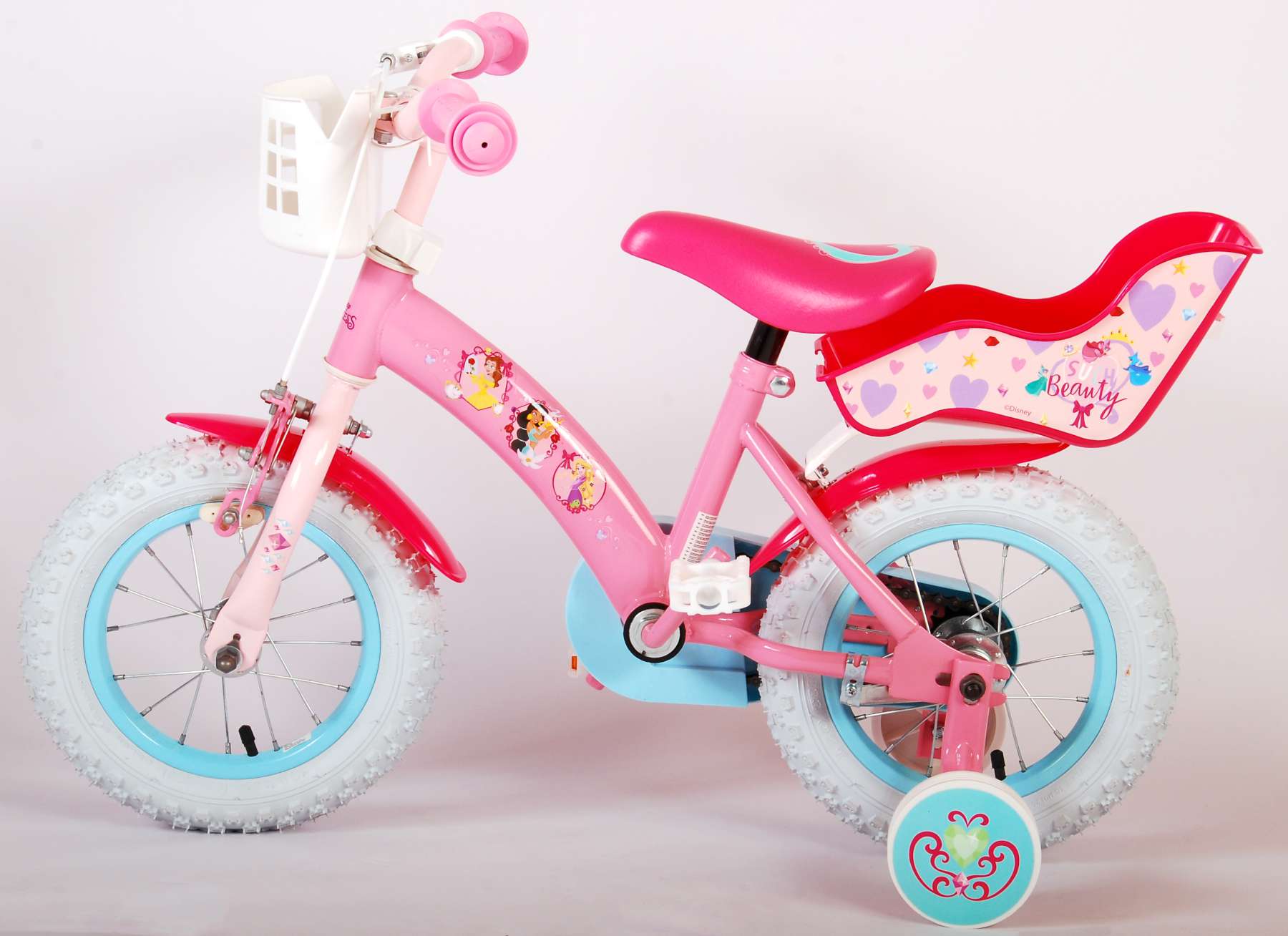 Voornaamwoord Anekdote jam Disney Princess Kinderfiets - meisjes - 12 inch - Roze - Poppenzitje