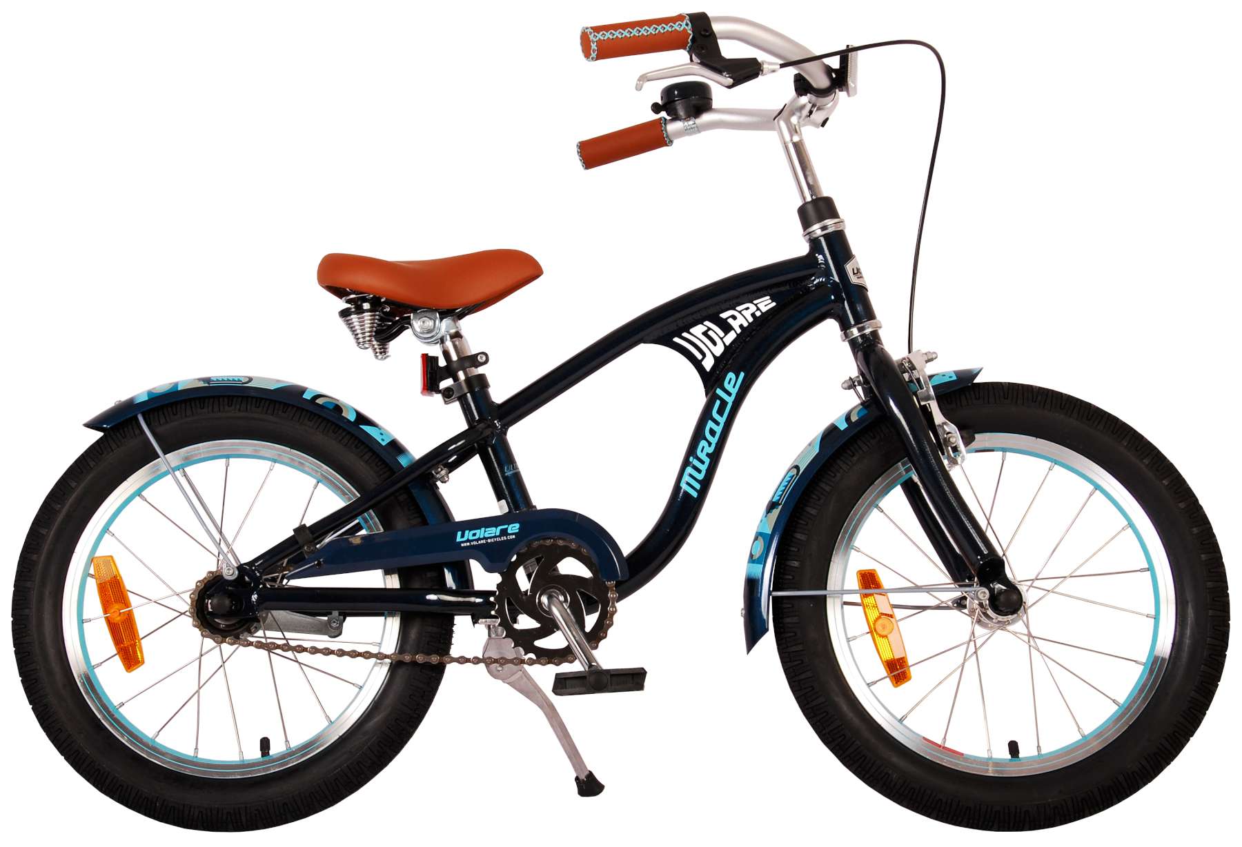 uitlijning Doordringen Wens Volare Miracle Cruiser Kinderfiets - Jongens - 16 inch - Mat Blauw - Prime  Collection