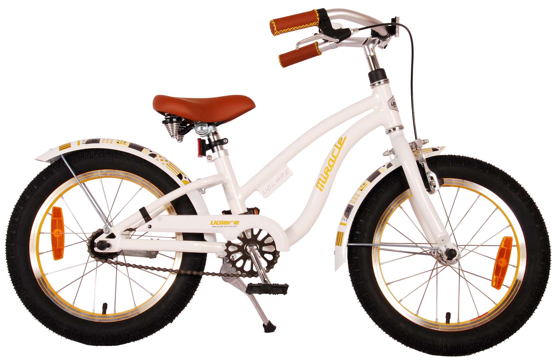 Executie vorst komedie Volare Miracle Cruiser Kinderfiets - Meisjes - 16 inch - Wit - Prime  Collection