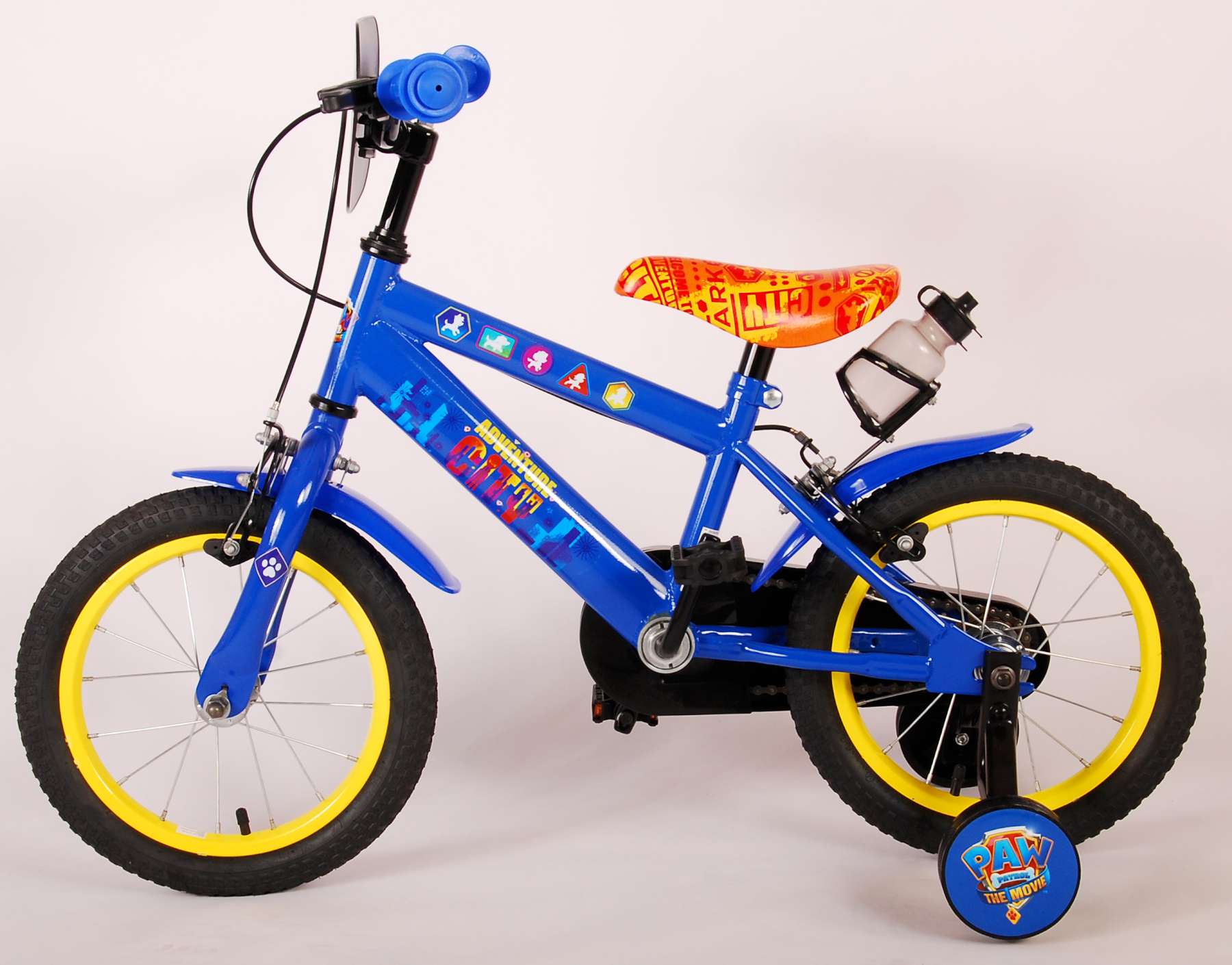 satire Aftrekken Uil Paw Patrol the Movie Kinderfiets - Jongens - 14 inch - Blauw - Twee  handremmen