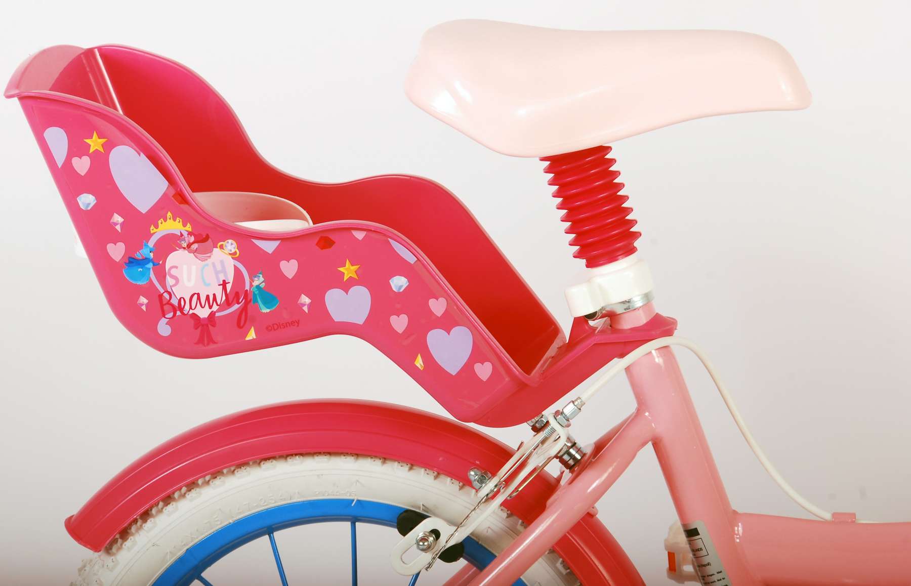 bubbel verlies uzelf plein Disney Princess Kinderfiets - Meisjes - 14 inch - Roze - Twee Handremmen