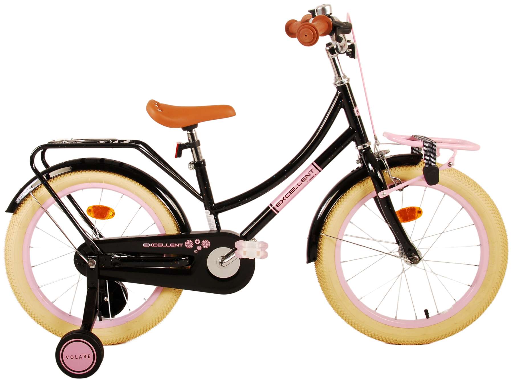 vonnis Nebu Pa Volare Excellent Kinderfiets - Meisjes -18 inch - Zwart - 95% afgemonteerd