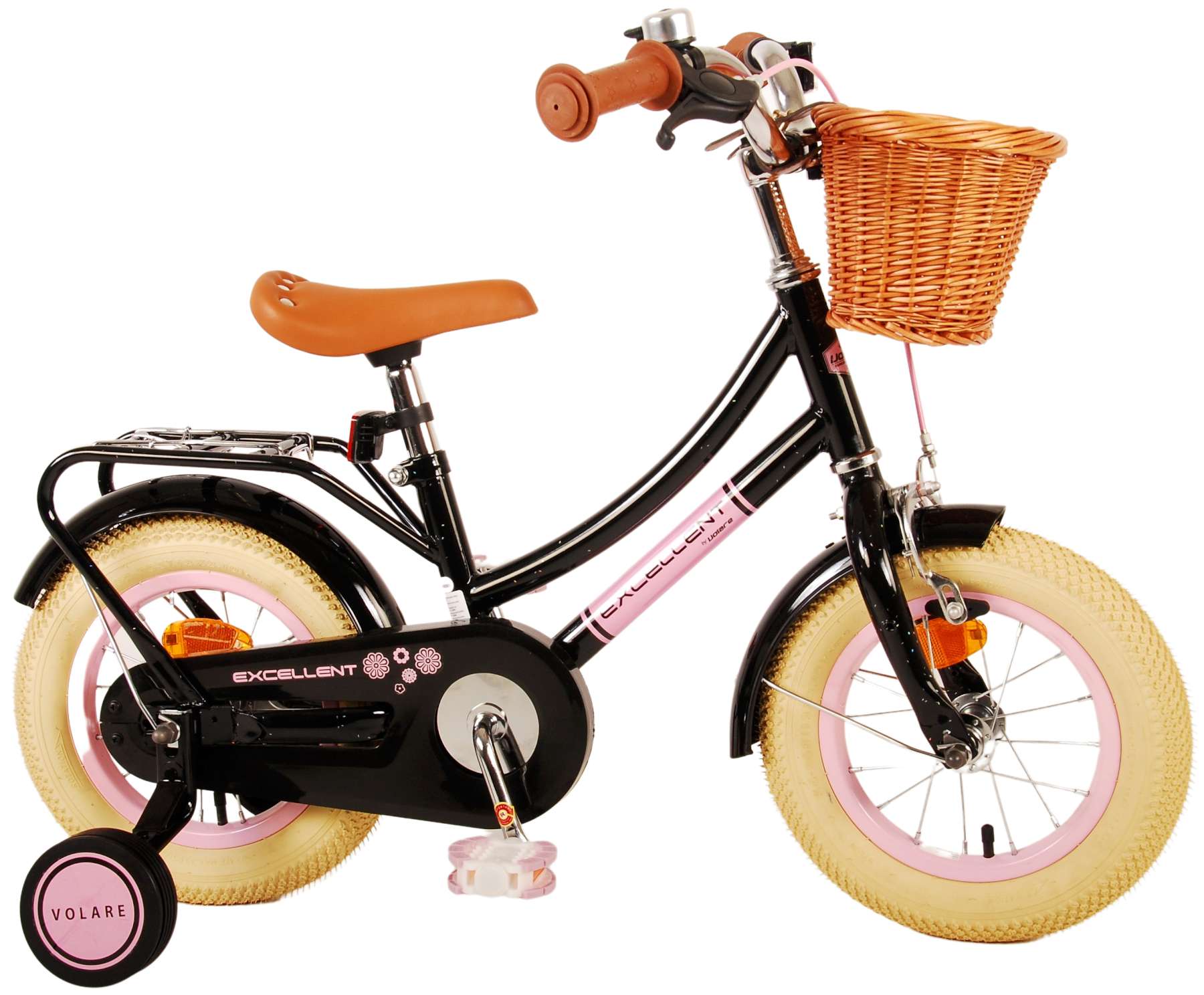 Geologie Tegenhanger Resultaat Volare Excellent Kinderfiets - Meisjes - 12 inch - Zwart