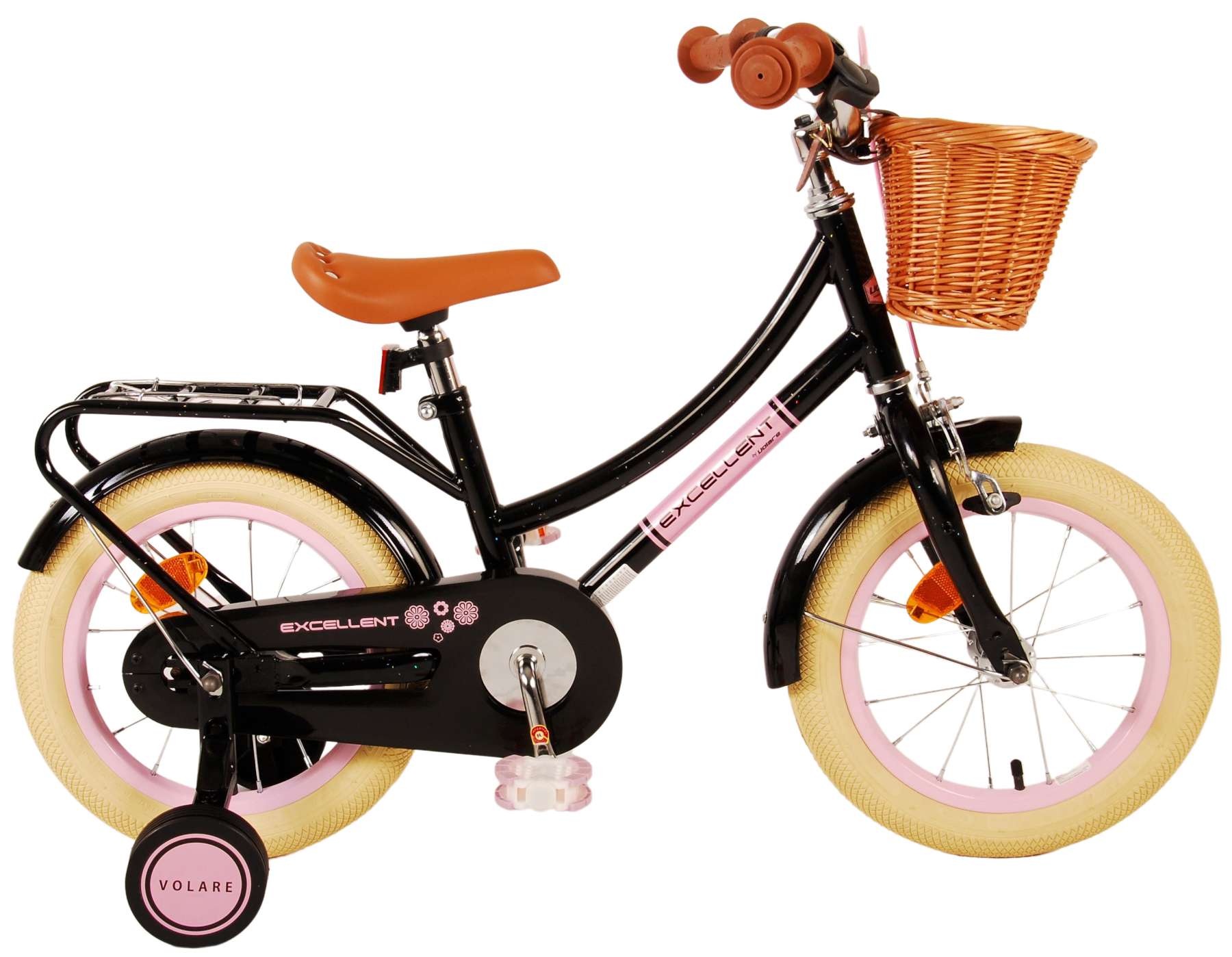 opstelling shit verslag doen van Volare Excellent Kinderfiets - Meisjes - 14 inch - Zwart