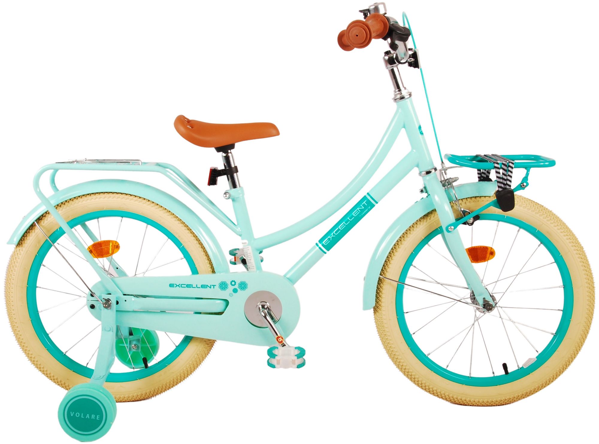 ik klaag Boekwinkel Vanaf daar Volare Excellent Kinderfiets - Meisjes - 18 inch - Groen - 95% afgemonteerd