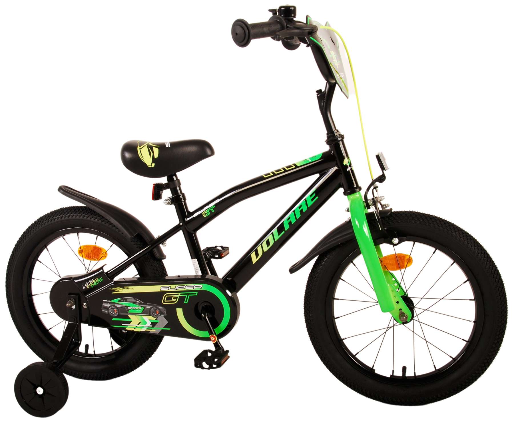 fysiek Justitie Afscheid Volare Super GT Kinderfiets - Jongens - 16 inch - Groen