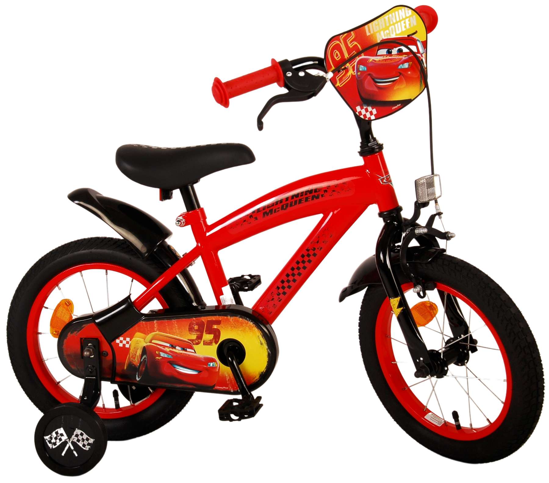 Carry buitenste oneerlijk Disney Cars Kinderfiets - Jongens - 14 inch - Rood