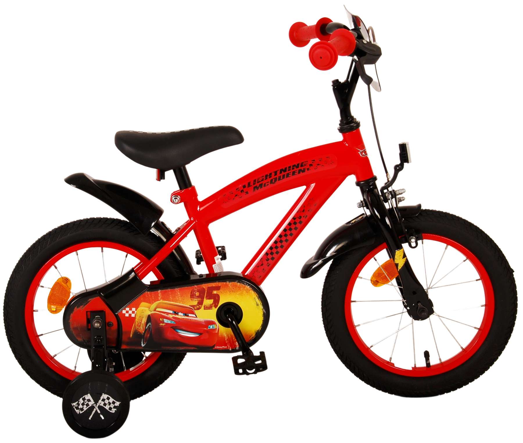 Carry buitenste oneerlijk Disney Cars Kinderfiets - Jongens - 14 inch - Rood