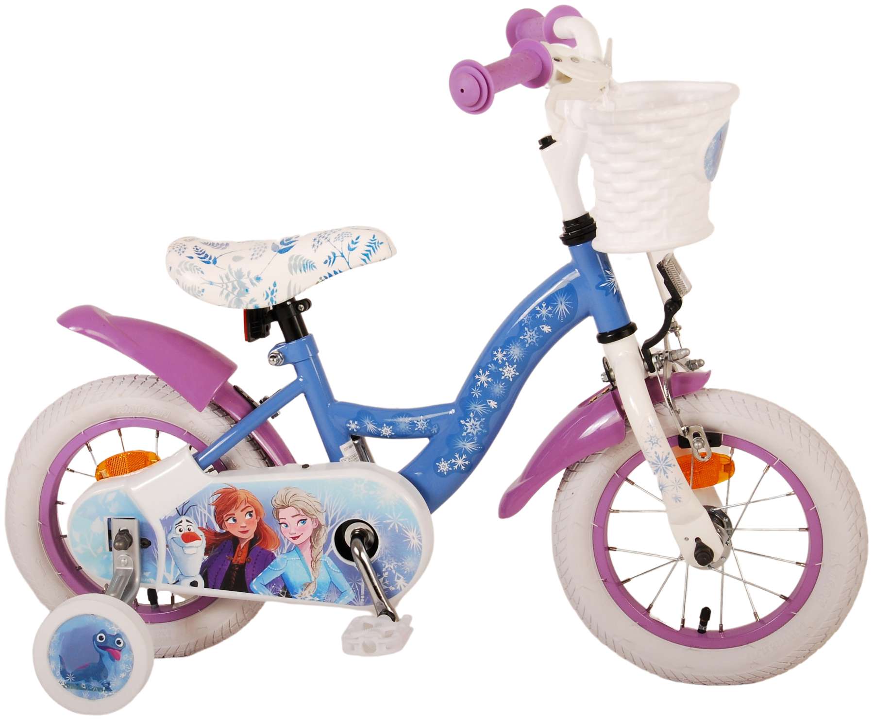 Disney Frozen 2 Kinderfiets – Meisjes – 12 inch – Blauw/Paars