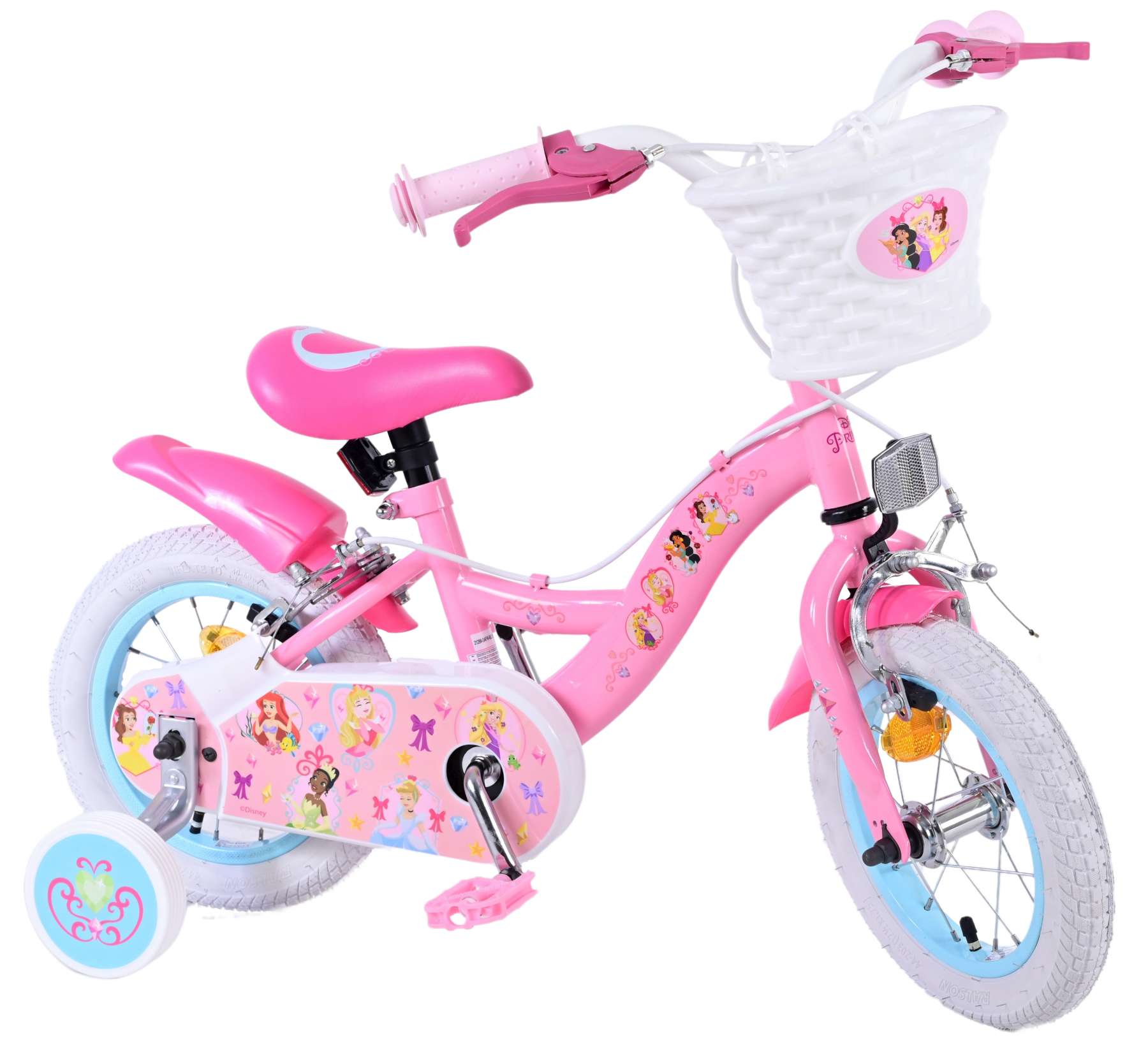 Disney Princess Kinderfiets – Meisjes – 12 inch – Roze – Twee Handremmen