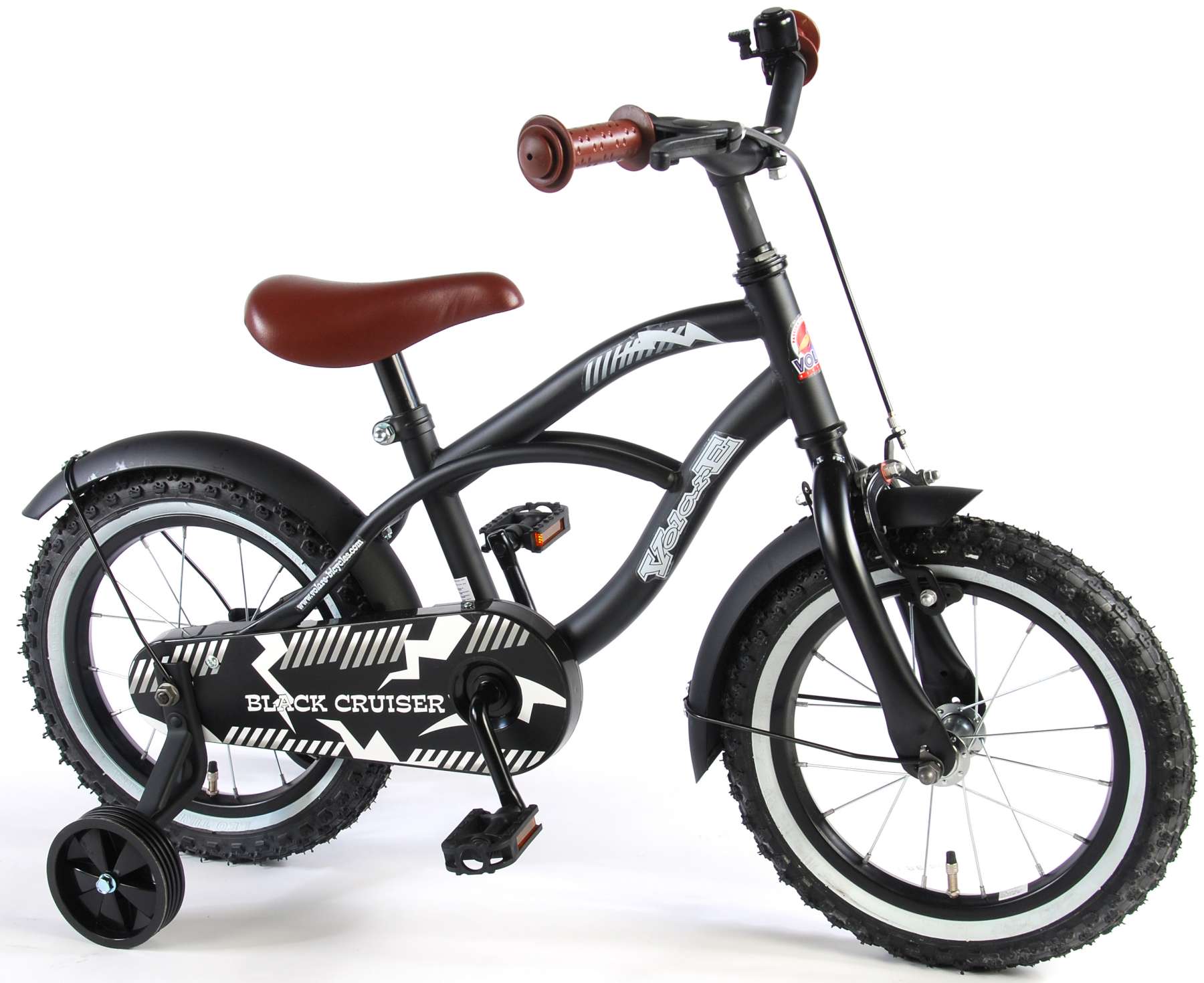 Volare Cruiser Kinderfiets - Jongens - 14 - Zwart - afgemonteerd