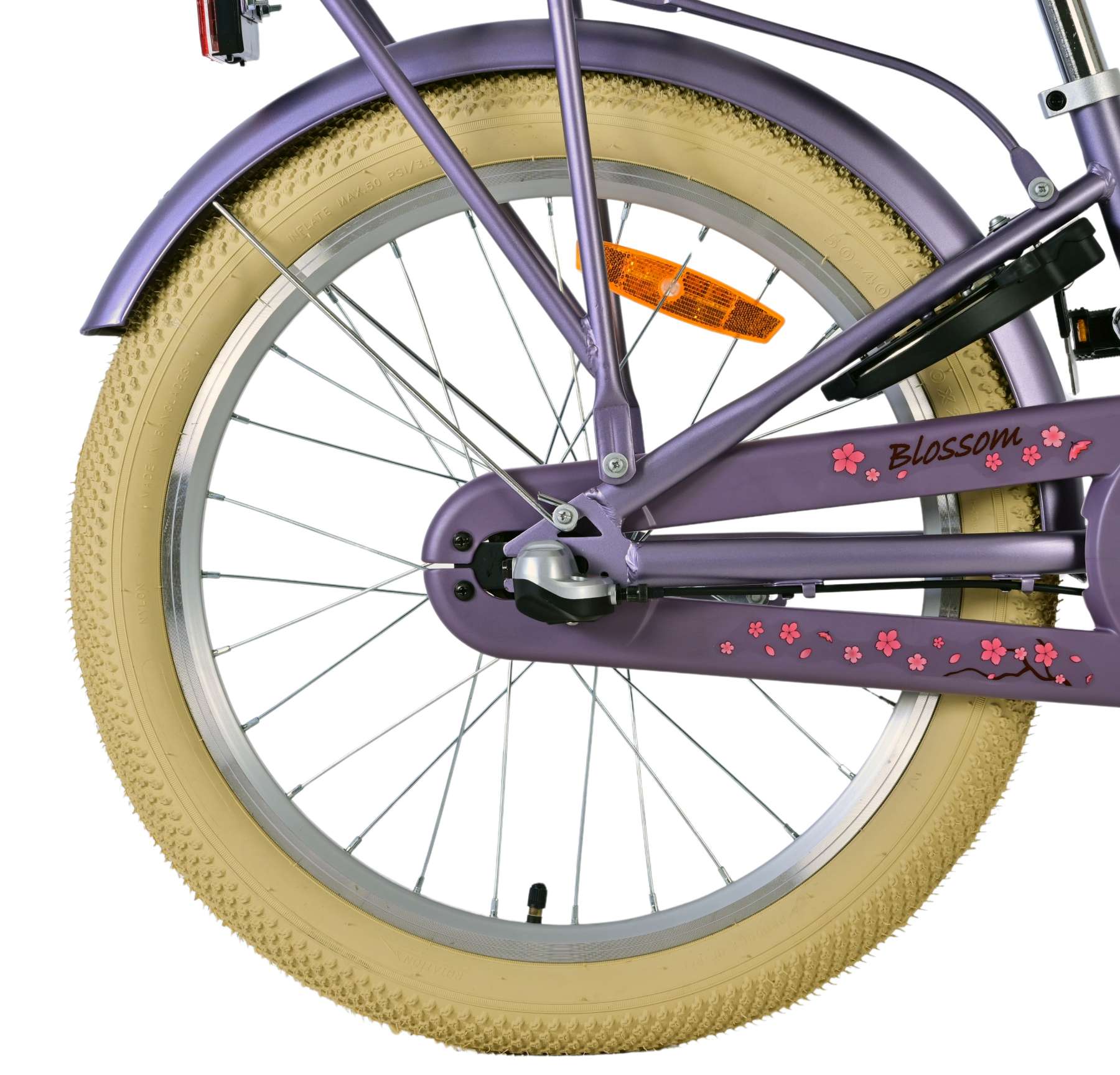 Volare Blossom Kinderfiets – Meisjes – 20 inch – Paars – Nexus 3 versnellingen