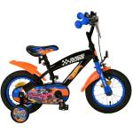 Hot Wheels Kinderfiets - Jongens - 12 inch - Zwart Oranje Blauw