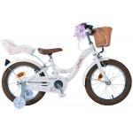 Volare Blossom Kinderfiets - Meisjes - 16 inch - Wit - Twee Handremmen