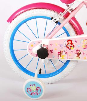 Disney Princess Kinderfiets - Meisjes - 16 inch - Roze Blauw - Twee Handremmen