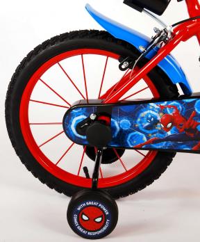 Ultimate Spider-Man Kinderfiets - Jongens - 16 inch - Blauw Rood - Twee Handremmen