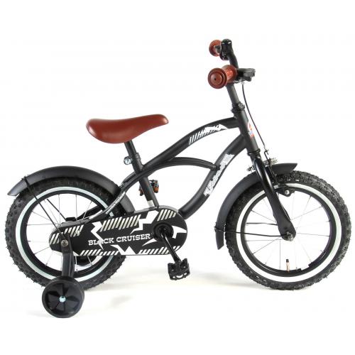 Volare Black Cruiser Kinderfiets - Jongens - 14 inch - Zwart - 95% afgemonteerd